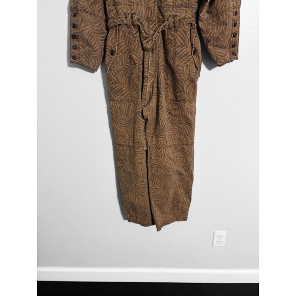 Ulla Johnson Ezra Animal Print Crop Leg Jumpsuit - Picture 4 of 13